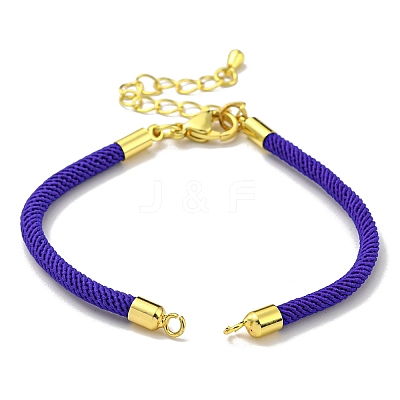 Nylon Cords Bracelet Makings Fit for Connector Charms AJEW-P116-02G-02-1