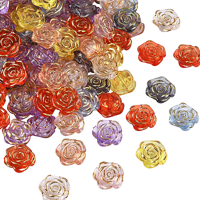 100Pcs Plastic Beads KY-PA0001-07-1