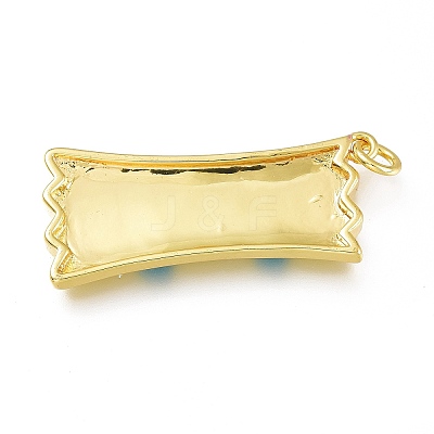 Real 18K Gold Plated Brass Enamel Pendants LS-KK-A150-06G-C-RS-1