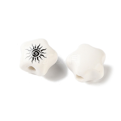 Printed Handmade Porcelain Beads PR-CBA3F2D-05B-1