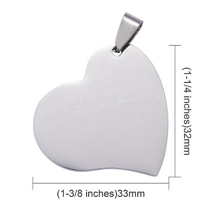 Tarnish Resistant 304 Stainless Steel Pendants STAS-I140-11S-1