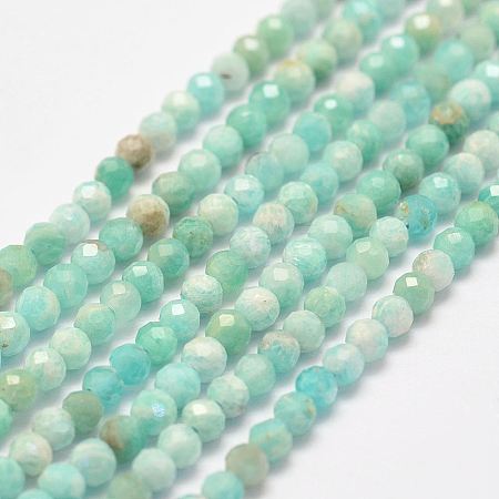 Natural Amazonite Bead Strands LS-G-P279-42-3mm-1