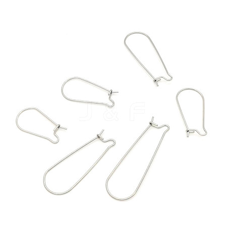 Stainless Steel Hoop Earring Findings STAS-WH0014-34D-P-1