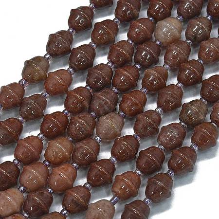 Natural Purple Aventurine Beads Strands G-K389-D14-01-1