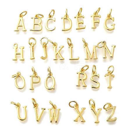 26Pcs Brass Charms KK-R218-08G-1