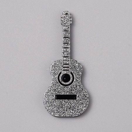 Acrylic with Glitter Powder Big Pendants MACR-TAC0003-06F-1