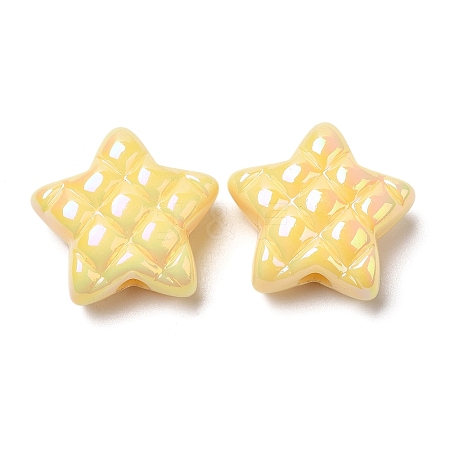 Opaque Acrylic Waffle Beads LS-MACR-D074-03A-1