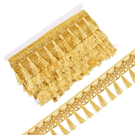 12M Filigree Polyester Lace Fringe Trim OCOR-WH0089-12A-1