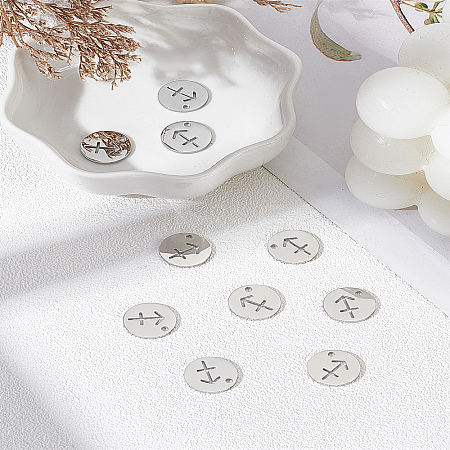 10Pcs 304 Stainless Steel Charms STAS-LP0003-19D-1
