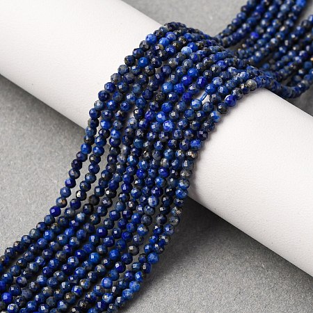 Natural Lapis Lazuli Beads Strands G-D165-B-2mm-1