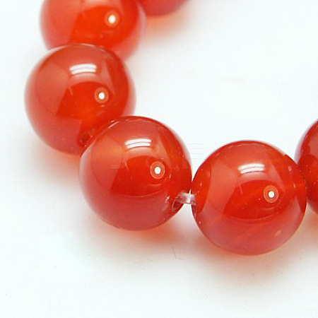 Natural Carnelian Beads Strands G-C076-10mm-2A-1