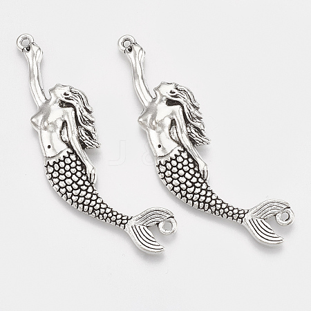 Tibetan Style Alloy Big Pendants TIBEP-T052-31AS-RS-1-1