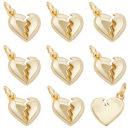 10Pcs Brass Pendants KK-BBC0022-99B-1