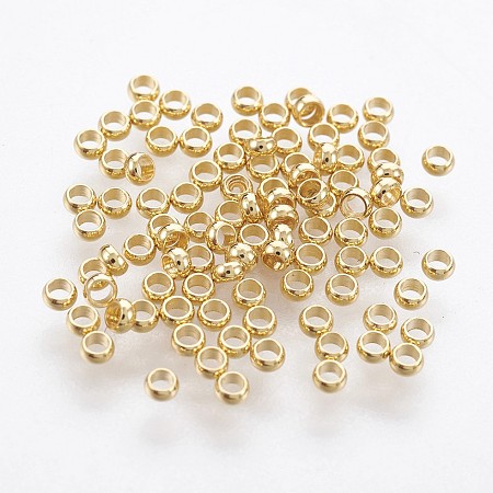 316 Surgical Stainless Steel Rondelle Crimp Beads LS-A-STAS-P221-25G-1