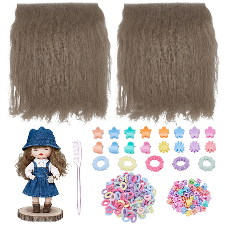 2Pcs Wool Doll Wig Hair DIY-NB0016-02A-1