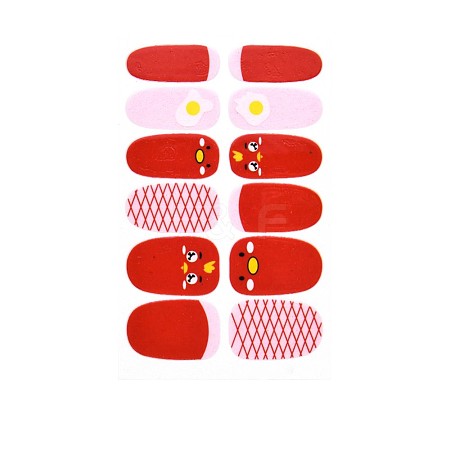 Avocados & Strawberries & Flowers Full Cover Nail Art Stickers MRMJ-T109-WSZ565-1