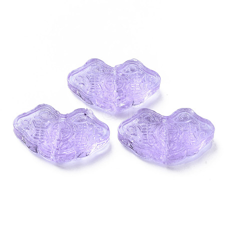 Transparent Handmade Bumpy Lampwork Beads LAMP-T017-11E-1