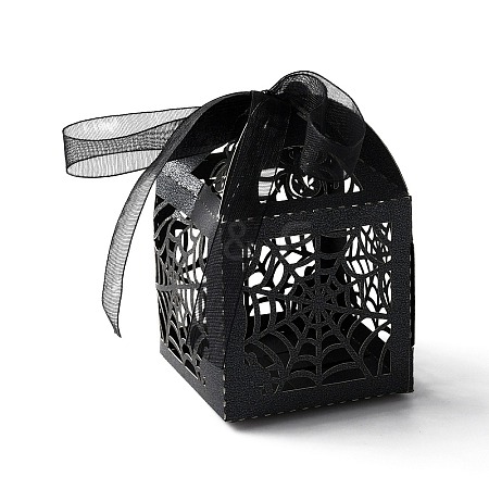 Rectangle Folding Hollow Paper Candy Boxes CBOX-WH0003-31D-1