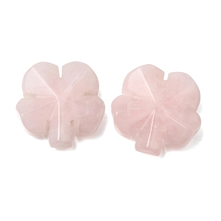 Natural Rose Quartz Carved Clover Display Decorration GG-CBA6D08-D01-1
