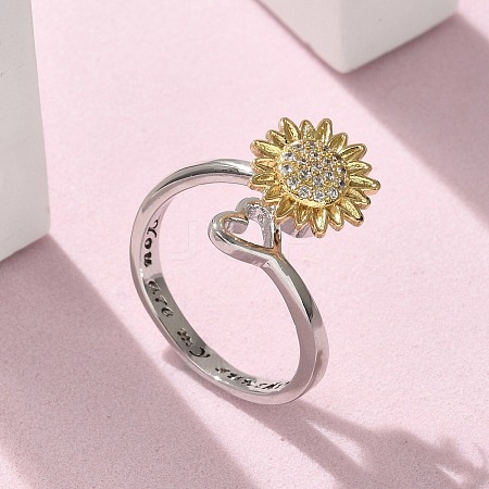 Rotatable Open Finger Rings for Women LS-RJEW-H245-02PG-1