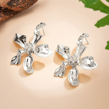 Alloy & Iron Stud Earrings for Women WGCAC55-02-1