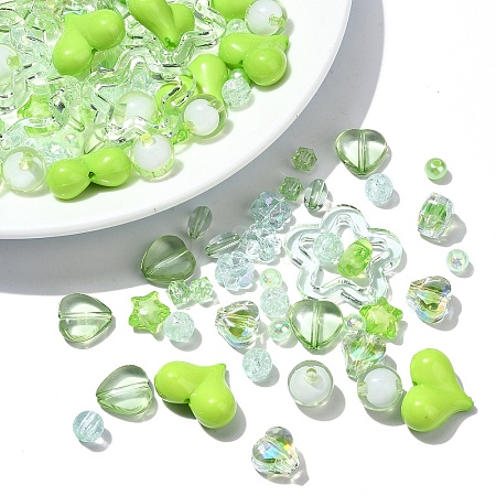 120Pcs 12 Styles Mixed Styles Acrylic Beads MACR-YW0003-05E-1