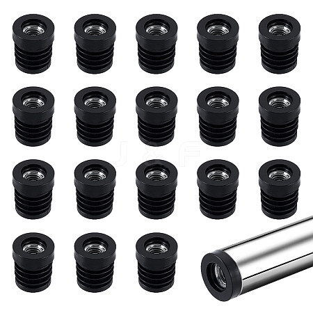 40Pcs Round Plastic Plug Tubing End Cap FIND-GA0007-14-1
