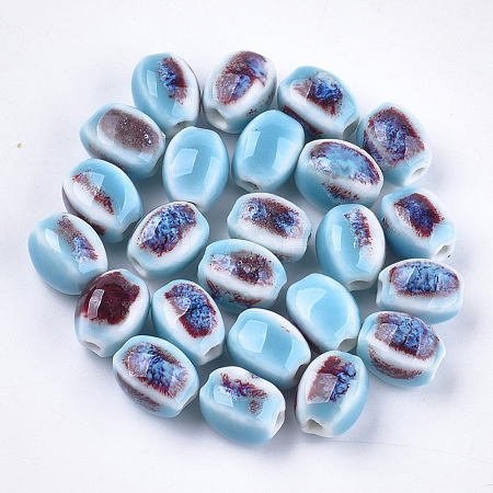 Handmade Porcelain Beads PORC-S498-07L-1