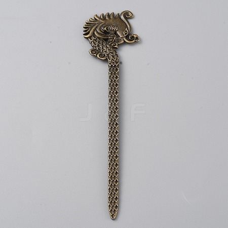 Alloy Dragon Hair Sticks MRMJ-WH0077-102A-AB-1