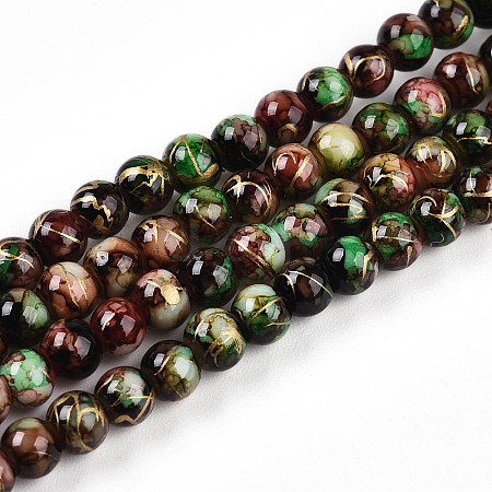 Baking Paint Glass Beads X1-DGLA-N003-4mm-B07-1