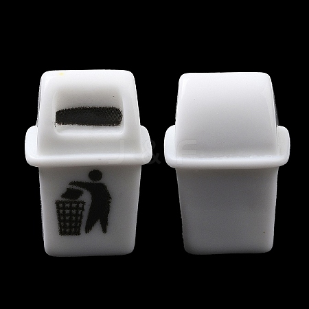 Resin Garbage Can Display Decorations DJEW-P013-01A-1