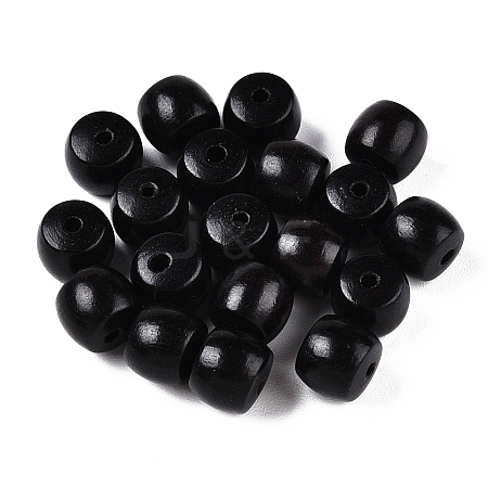 Natural Ebony Wood Apple Beads WOOD-N016-51-1