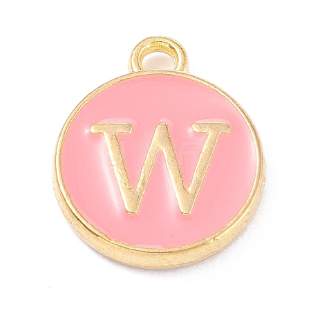 Golden Plated Alloy Enamel Charms ENAM-Q437-14W-1