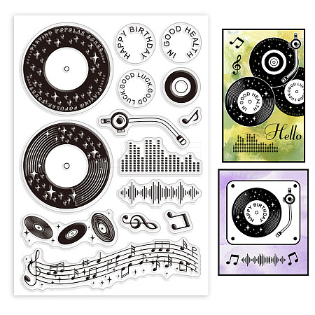 Custom Summer Theme PVC Plastic Clear Stamps DIY-WH0631-0046-1