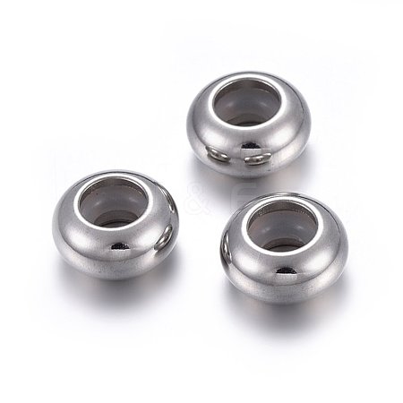 201 Stainless Steel Beads STAS-O110-12P-H-1