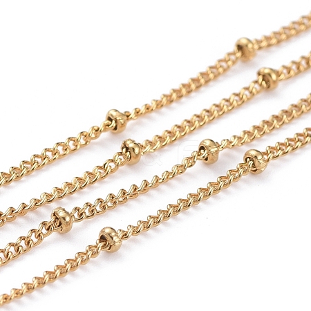 Ion Plating(IP) Handmade 304 Stainless Steel Curb Chains STAS-P200-36G-1