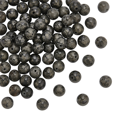 Natural Pyrite Beads Strands G-OC0001-83-1