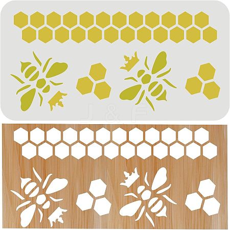 Plastic Painting Stencils Sets DIY-WH0172-892-1