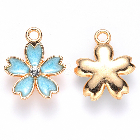 Alloy Enamel Pendants X-ENAM-S121-052C-1