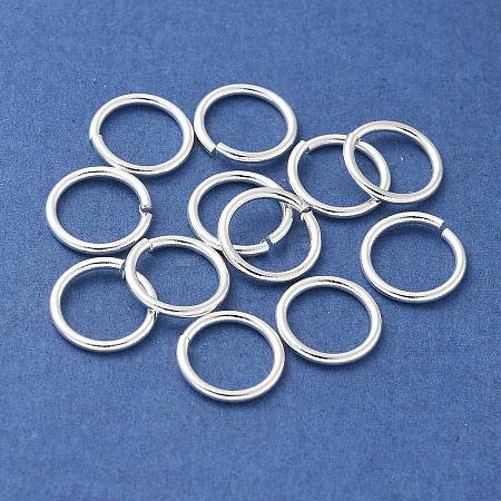 Brass Open Jump Rings KK-M165-9mm-01S-RS-1