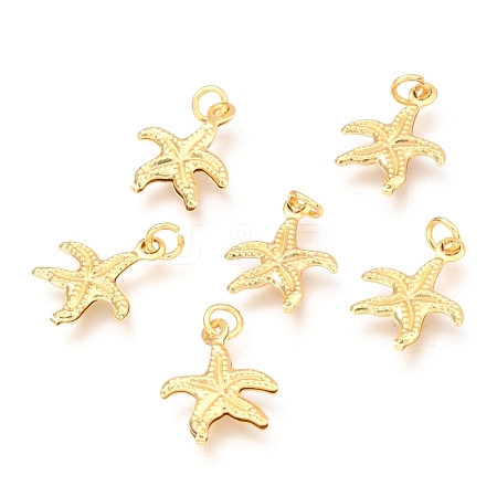 Brass Charms KK-B024-09G-1