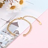Two-Layer 304 Stainless Steel Curb Chain & Brass Cable Chain Bracelet Making AJEW-JB00923-4