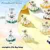 10 Colors Glass Seed Beaded Angel Pendants PALLOY-CJ00089-8