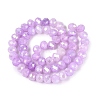 Electroplate Crackle Imitation Jade Glass Beads Strands LS-EGLA-Q131-02C-04-2