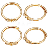 Beebeecraft 4Pcs Brass Adjustable Finger Ring Settings FIND-BBC0002-75-1