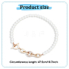 ANATTASOUL 2Pcs 2 Colors ABS Plastic Pearl Beaded Necklaces Set for Women NJEW-AN0001-21-2