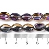 Electroplate Glass Beads Strands EGLA-B005-01A-HP01-4