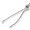 Adjustable 304 Stainless Steel Slider Bracelet/Bolo Bracelets Making STAS-I153-03P-01-2