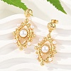 Brass Stud Earrings KK-U058-63B-G-1