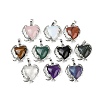 Natural & Synthetic Mixed Gemstone Pendants G-Q025-01P-1